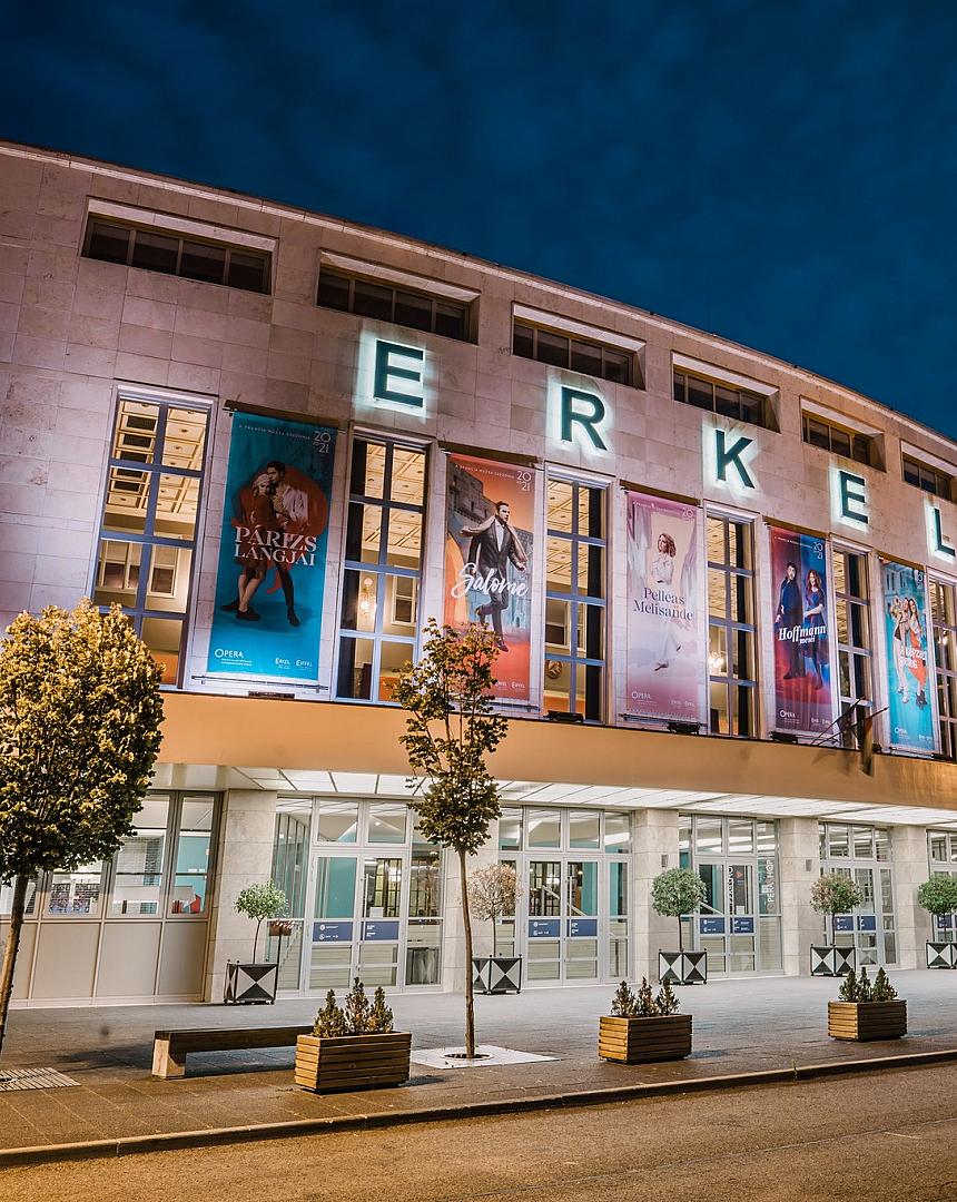 Erkel Theatre building in Budapest 8th district