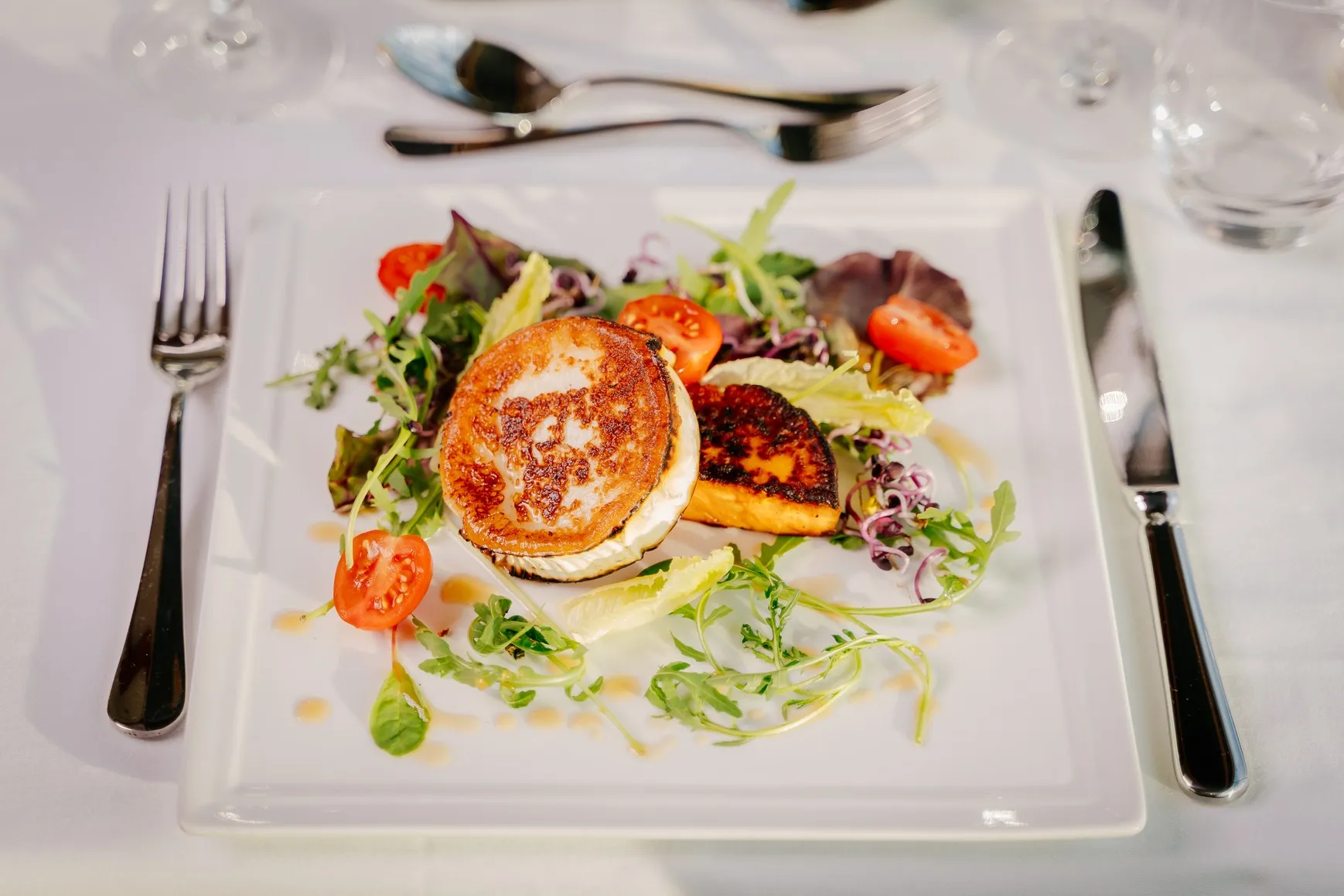 Grilled goat cheese