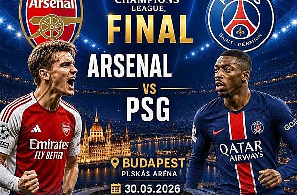 uefa champions league final arsenal or psg budapest 2026