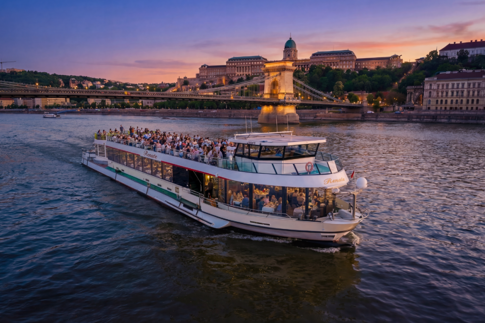 Sightseeing cruise on the Danube