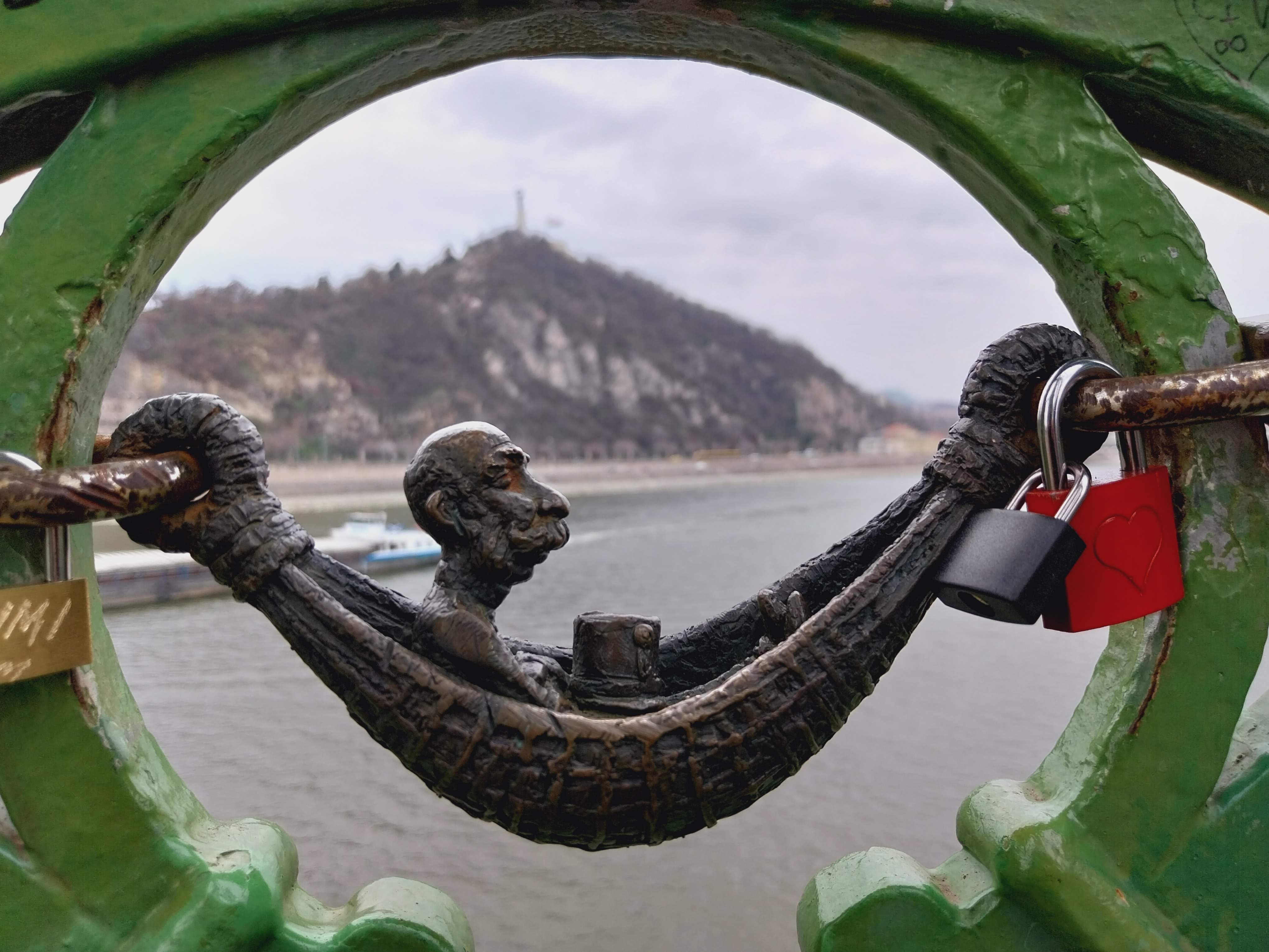 Franz Joseph in a hammock mini statue