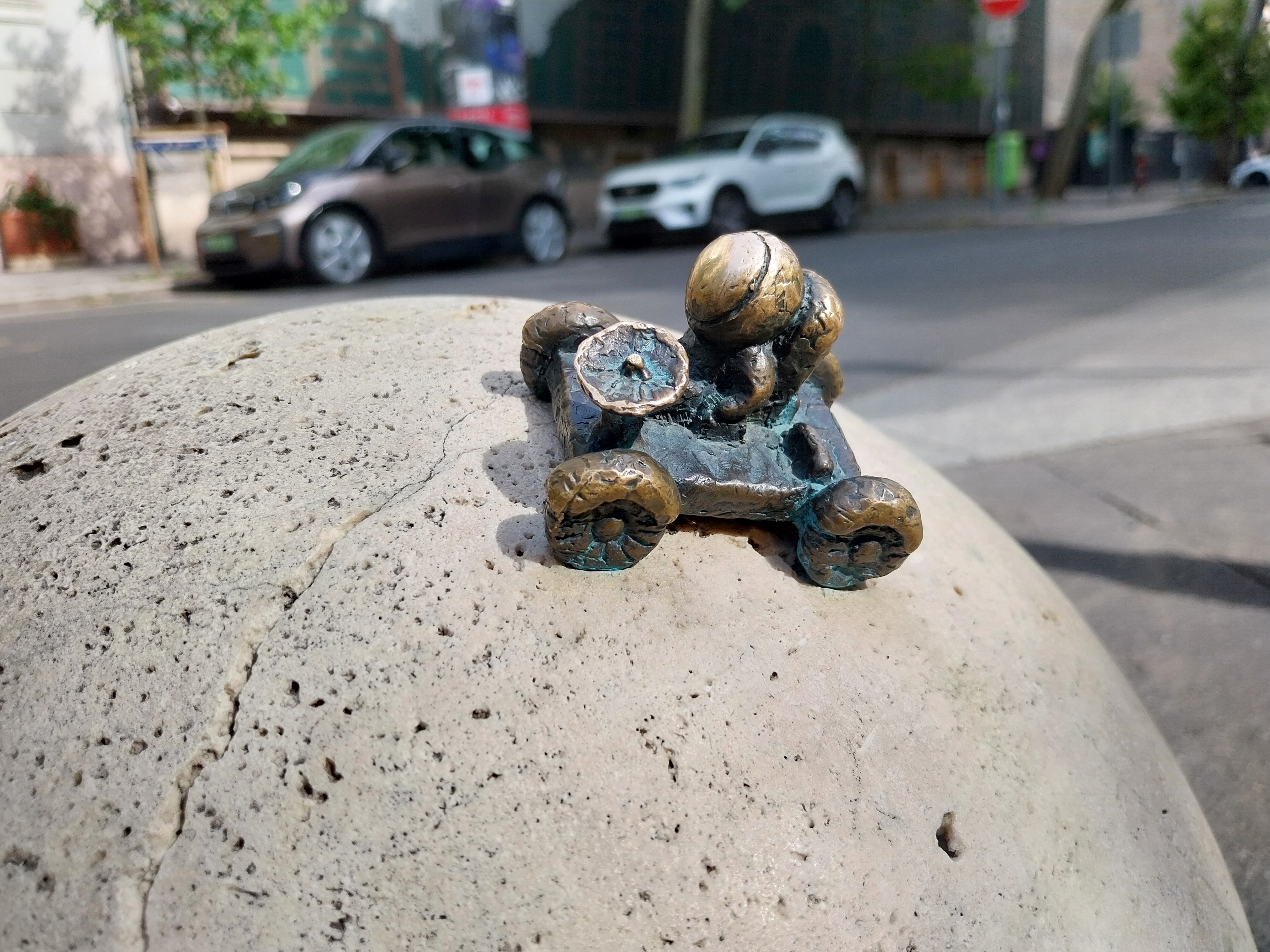 Moon vehicle mini statue